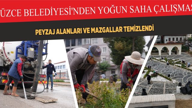 DÜZCE BELEDİYESİ’NDEN YOĞUN SAHA ÇALIŞMASI