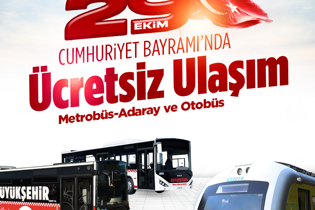 29 Ekim Cumhuriyet Bayramı’nda ulaşım ücretsiz