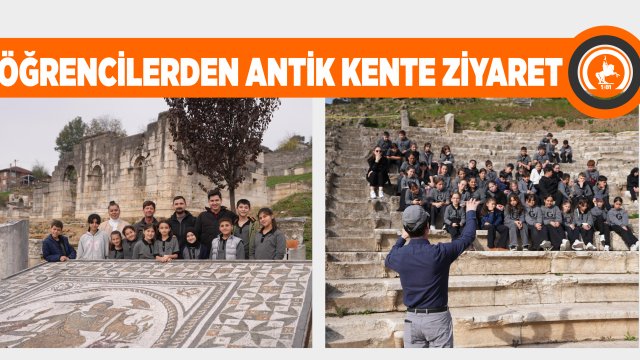 ÖĞRENCİLERDEN ANTİK KENTE ZİYARET