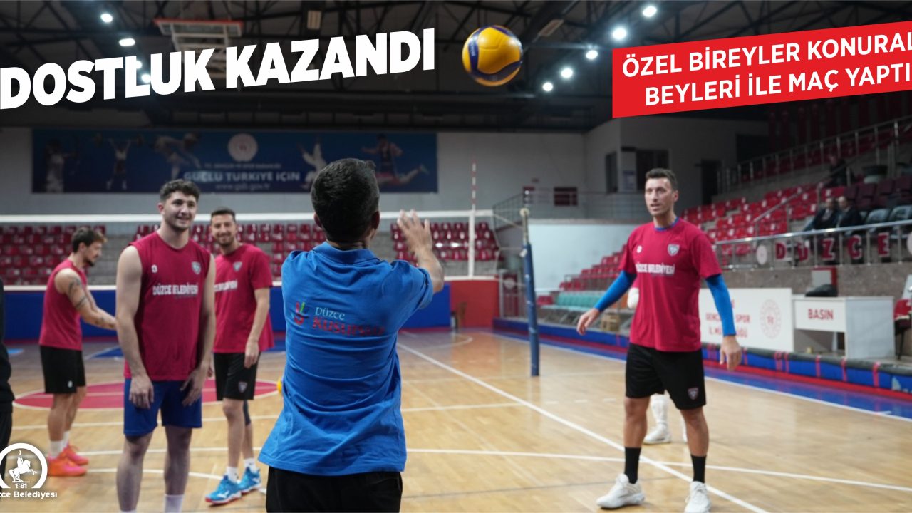 KUSURSUZ KAFE ÇALIŞANLARINDAN VOLEYBOL TAKIMINA MORAL ZİYARETİ