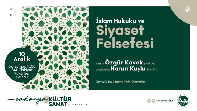 Aralık kültür sanat takvimi Prof. Dr. Özgür Kavak’ı ağırlıyor