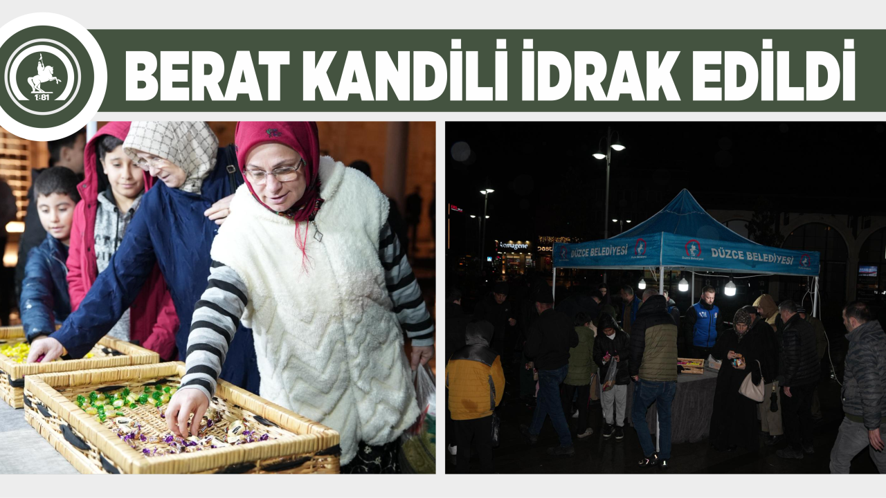 DÜZCE BELEDİYESİNDEN KANDİL İKRAMI