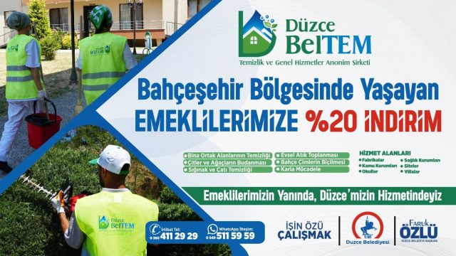 BAHÇEŞEHİR BÖLGESİNDEKİ EMEKLİLERE ÖZEL İNDİRİM