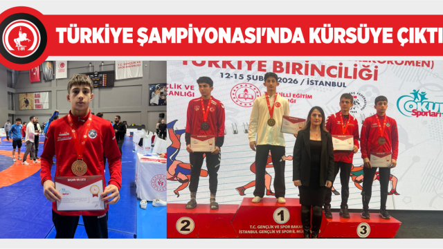 DÜZCE BELEDİYESİ GÜREŞ SPORCUSU TÜRKİYE 3'ÜNCÜSÜ OLDU