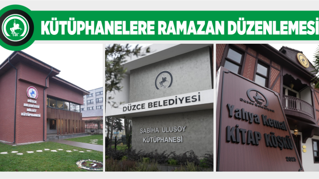 KÜTÜPHANELER SAHURA KADAR AÇIK OLACAK