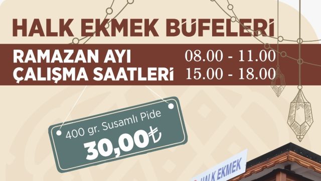 HALK EKMEK BÜFELERİNE RAMAZAN DÜZENLEMESİ