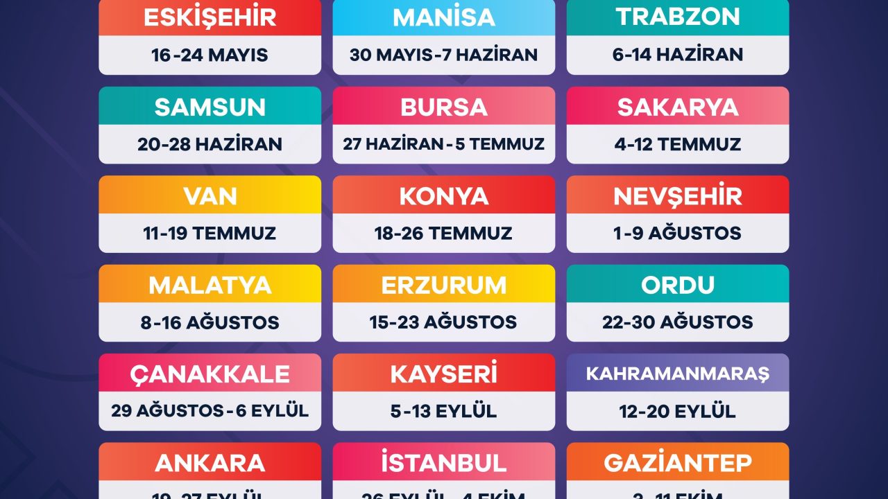 Yusuf Alemdar Kültür Yolu Festivali’nin Sakarya takvimini paylaştı