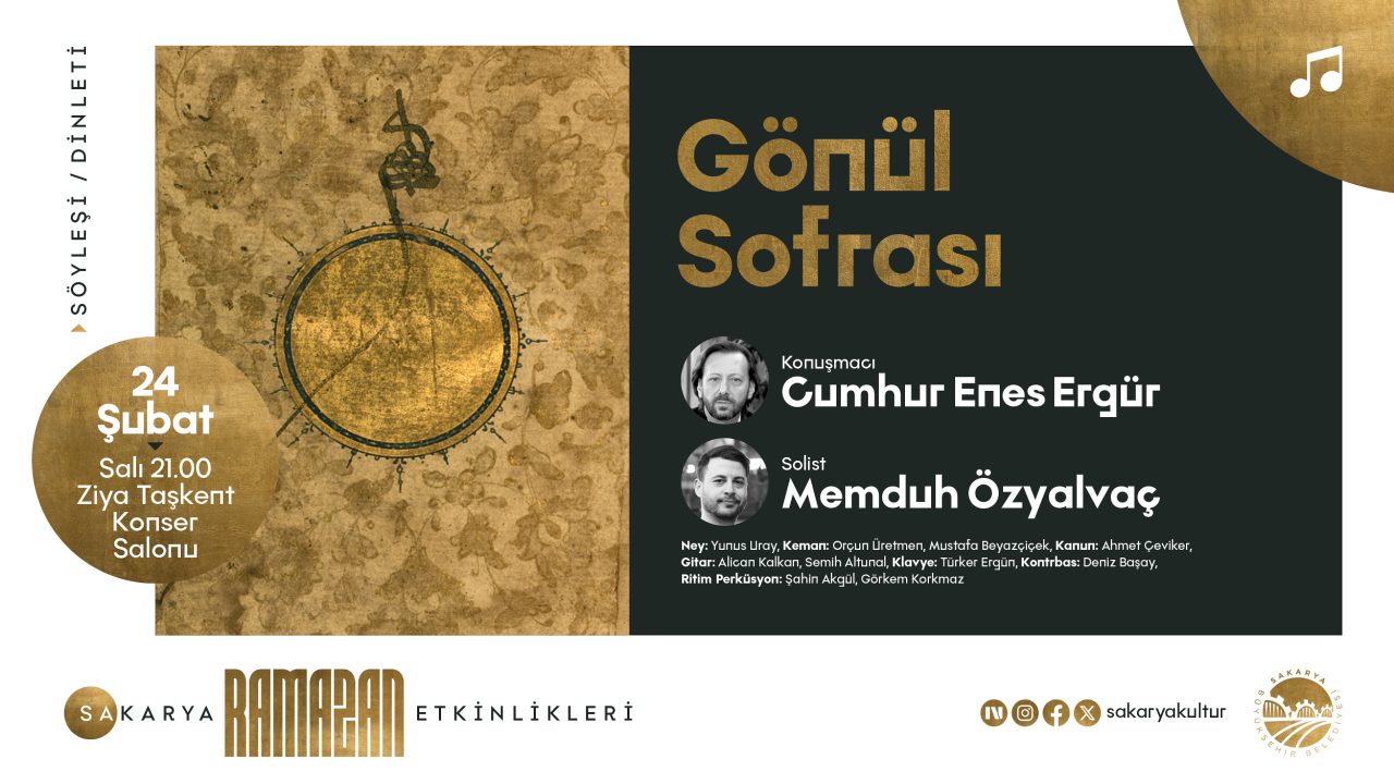 ‘Gönül Sofrası’ dinleti ve söyleşisi Ziya Taşkent’te