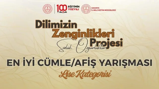 LİSE ÖĞRENCİLERİ ARASI EN İYİ CÜMLE/AFİŞ YARIŞMASI SONUÇLARI AÇIKLANDI