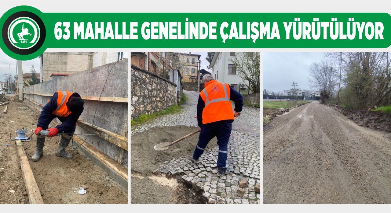 FEN İŞLERİ TÜM EKİPLERİYLE SAHADA