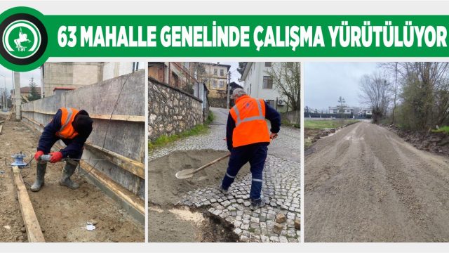 FEN İŞLERİ TÜM EKİPLERİYLE SAHADA