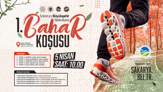 Şehirde bir ilk: Sakaryalılar baharı ‘Huzur Koridoru’nda koşarak karşılayacak