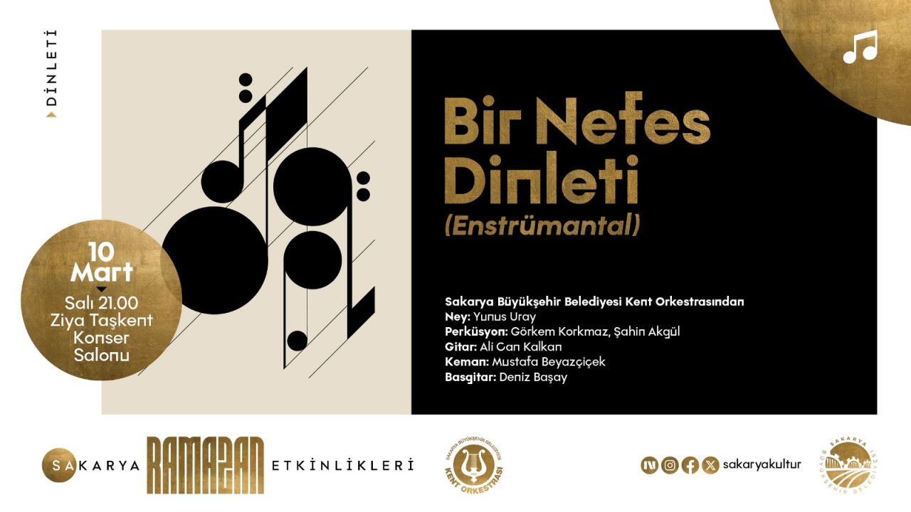 Ramazan takviminde Kent Orkestrası sahne alacak