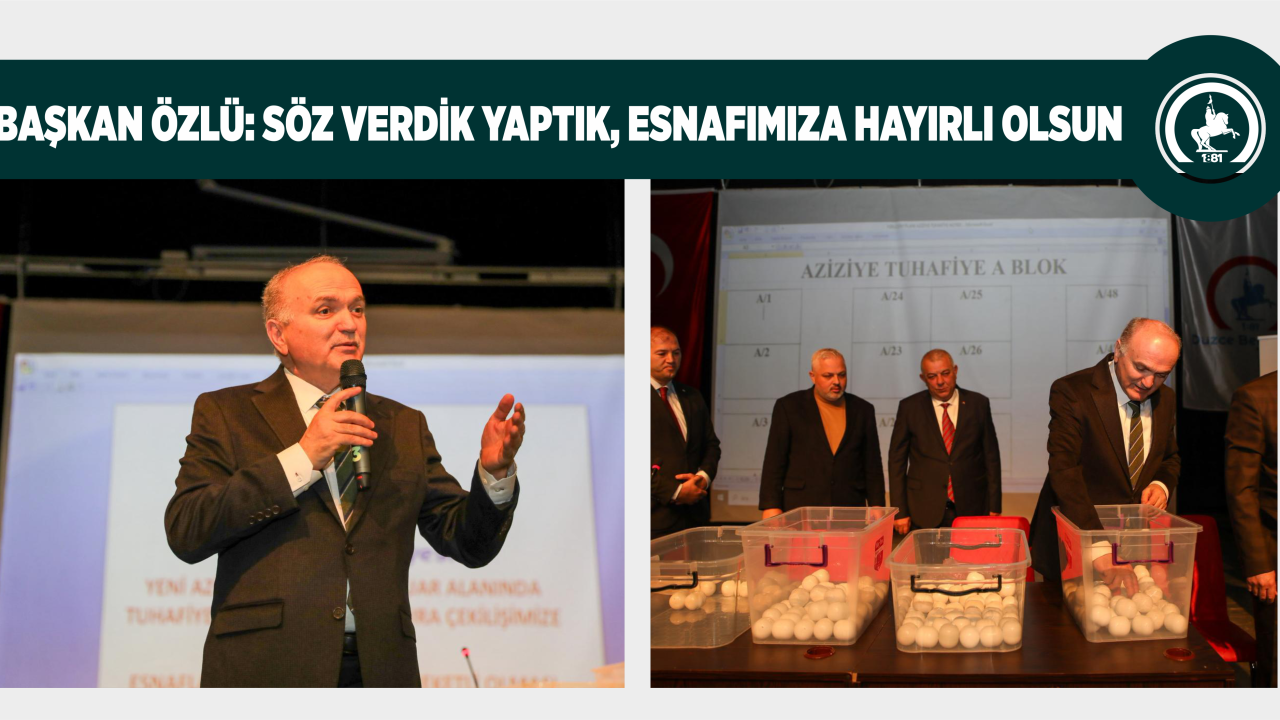 DÜZCE BELEDİYESİ İMKANLARIYLA İNŞA EDİLEN PAZARYERİ TAMAMLANDI
