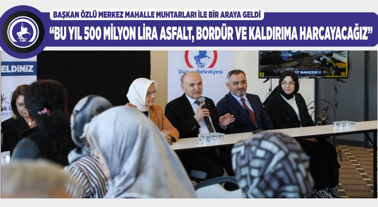 DÜZCE BELEDİYESİ’NDEN ASFALT ATAĞI