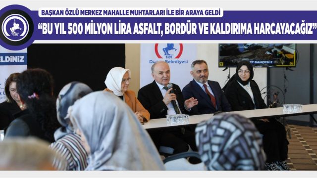 DÜZCE BELEDİYESİ’NDEN ASFALT ATAĞI
