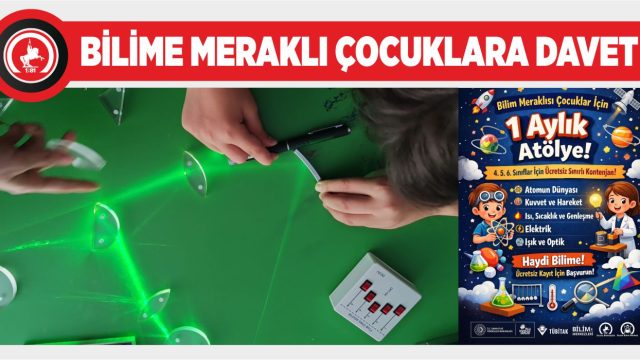 1 AYLIK ÜCRETSİZ FİZİK ATÖLYESİ İÇİN BAŞVURULAR BAŞLADI