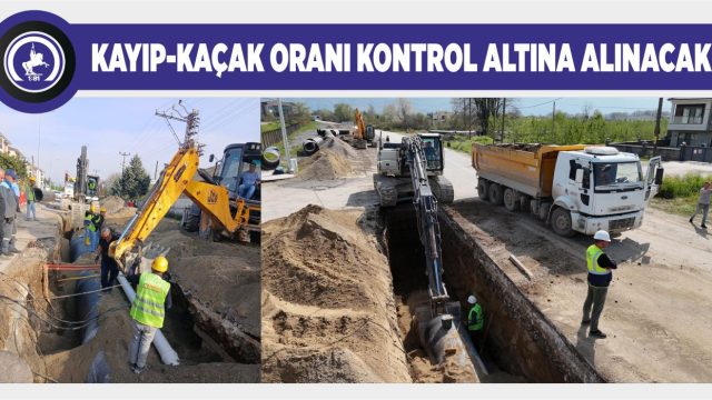İÇME SUYU ŞEBEKESİ YENİLEME ÇALIŞMALARI HIZ KESMEDEN SÜRÜYOR