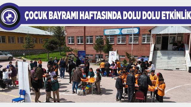 23 NİSAN COŞKUSU KÖY OKULUNA TAŞINDI