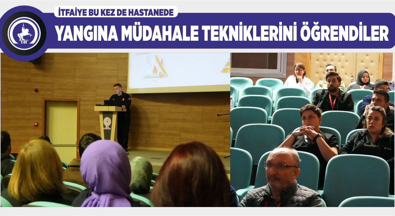 HASTANE PERSONELİNE EĞİTİM VERİLDİ