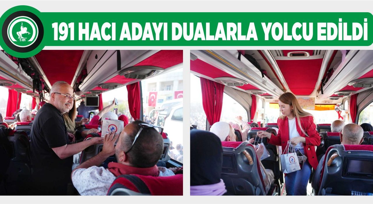 DÜZCE BELEDİYESİ HACI ADAYLARINI UNUTMADI