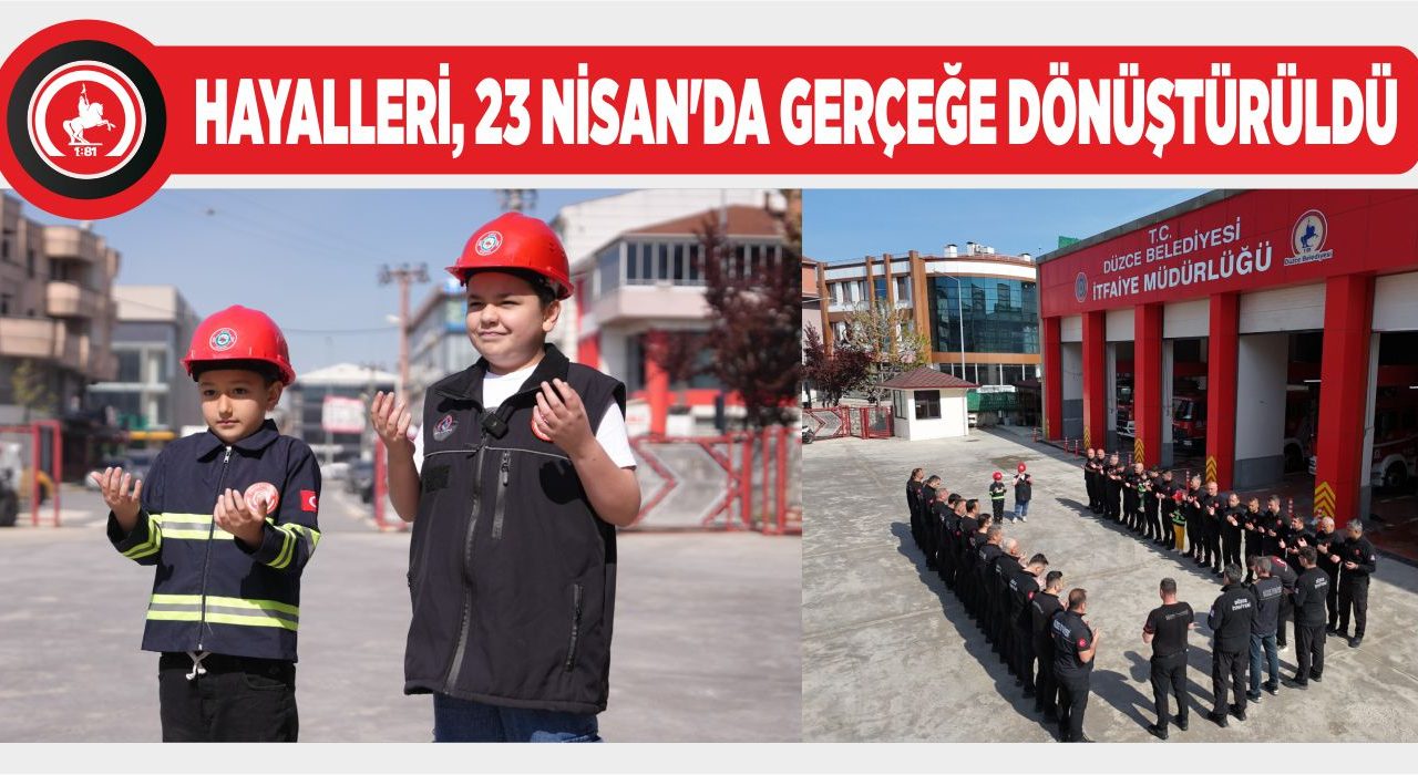İTFAİYECİ DUASI MİNİK İTFAİYECİLERDEN