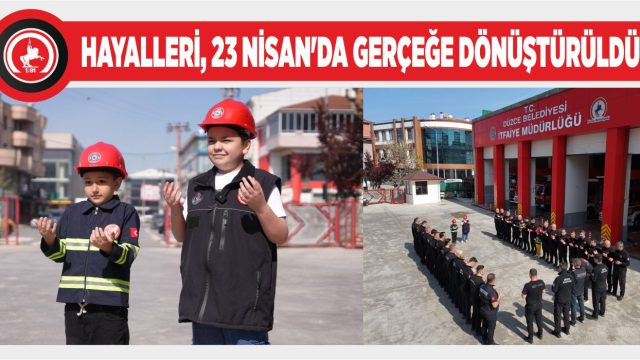 İTFAİYECİ DUASI MİNİK İTFAİYECİLERDEN