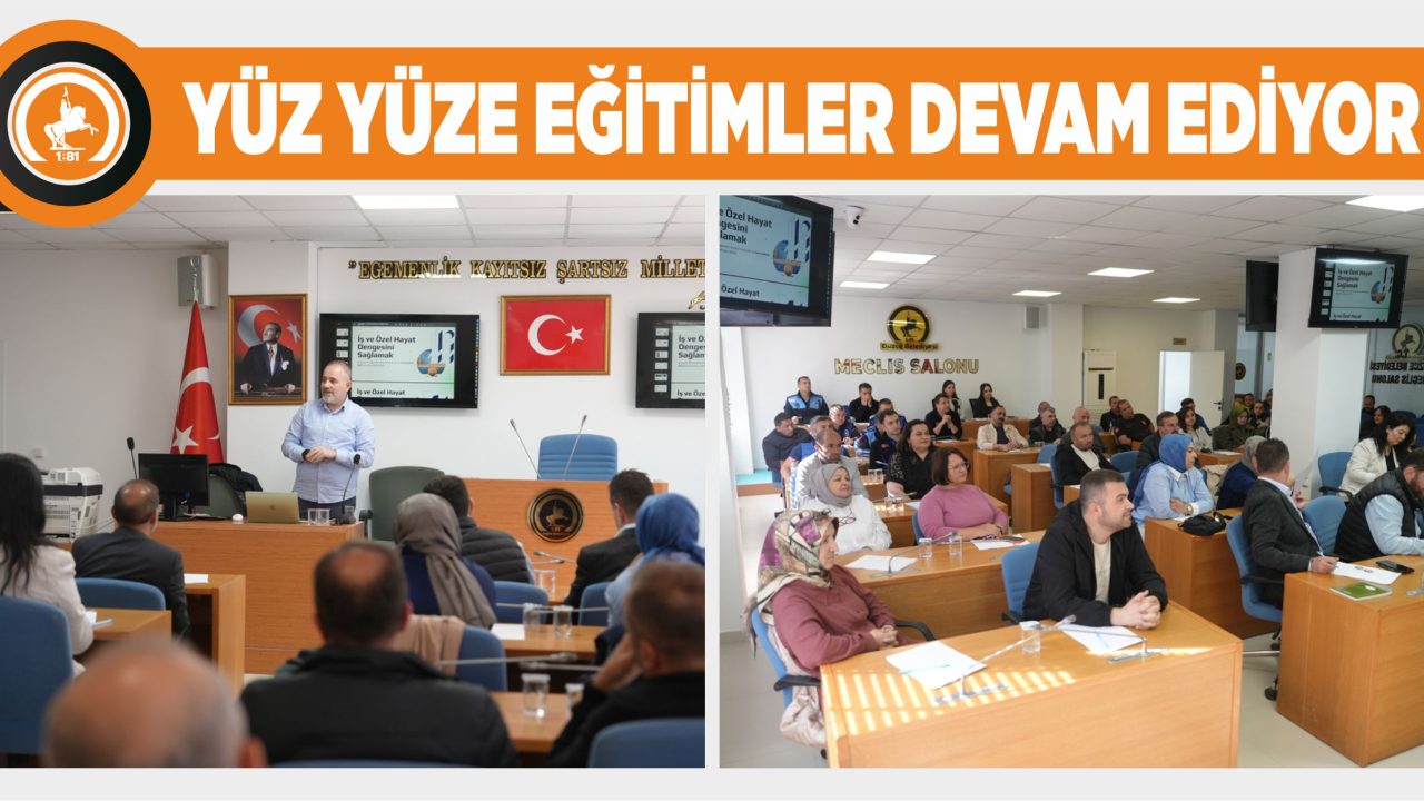 BELEDİYE PERSONELİNE ‘STRES YÖNETİMİ’ EĞİTİMİ VERİLDİ