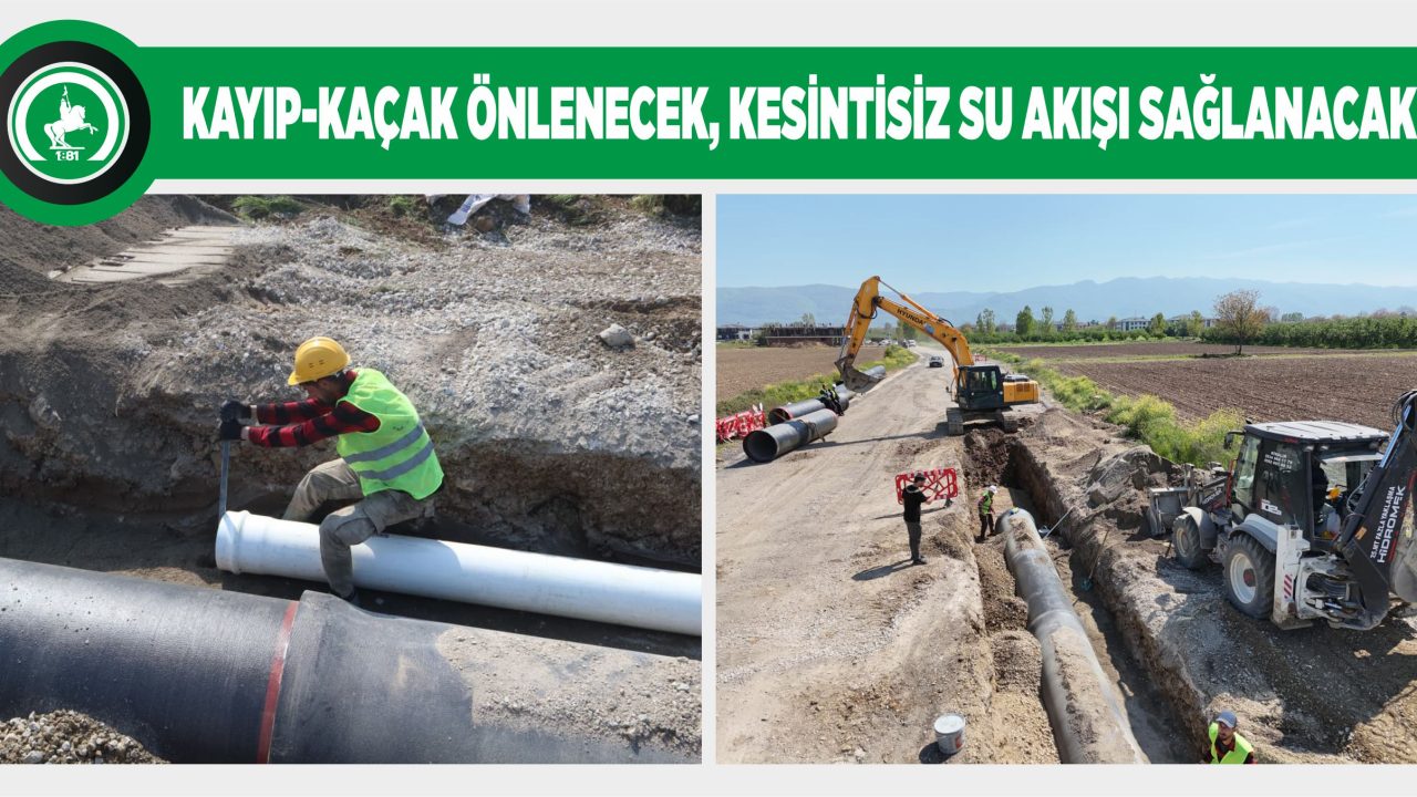 ŞEHİR ŞEBEKESİ YENİLEME ÇALIŞMASI 3 NOKTADA SÜRÜYOR