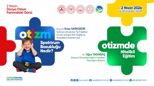 Otizm farkındalığı için anlamlı buluşma Karasu SGM’de