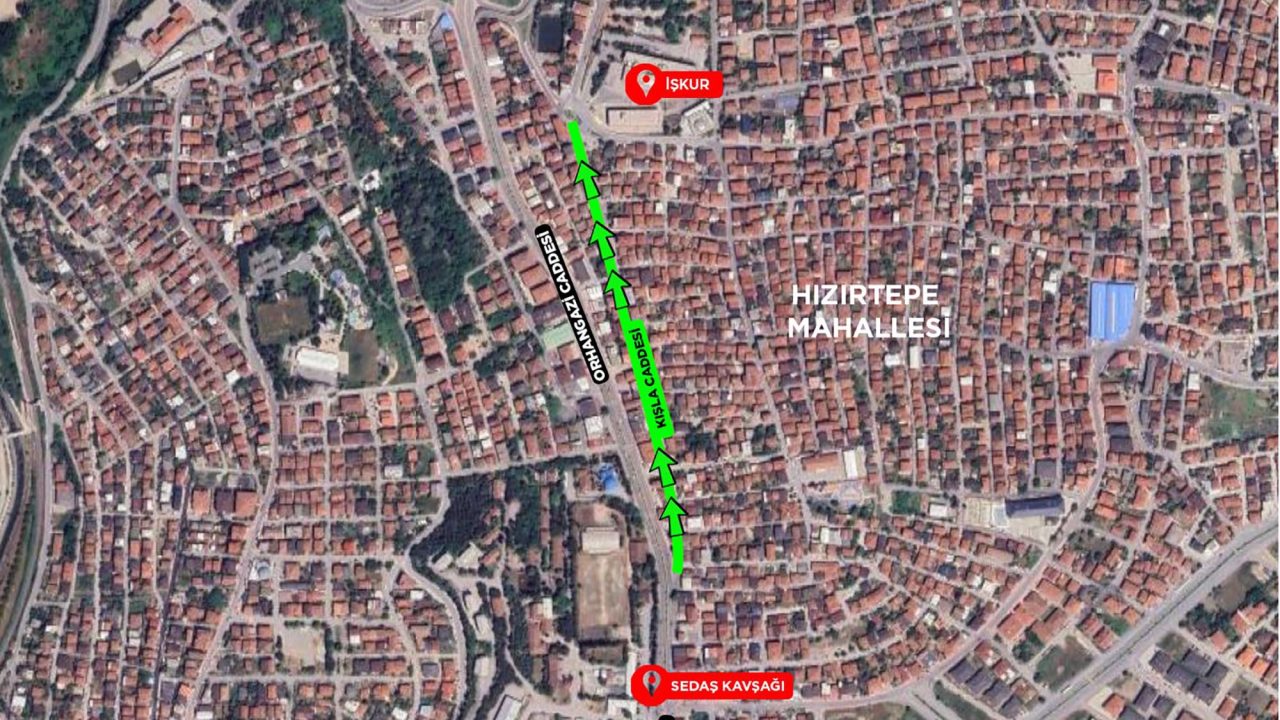 Sürücüler dikkat: SGK Hattı’ndaki Kışla Caddesi’nde trafik akışı değişti