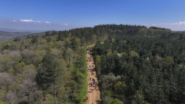 10 kilometre boyunca gördükleri her bir ayrıntıya hayran kaldılar