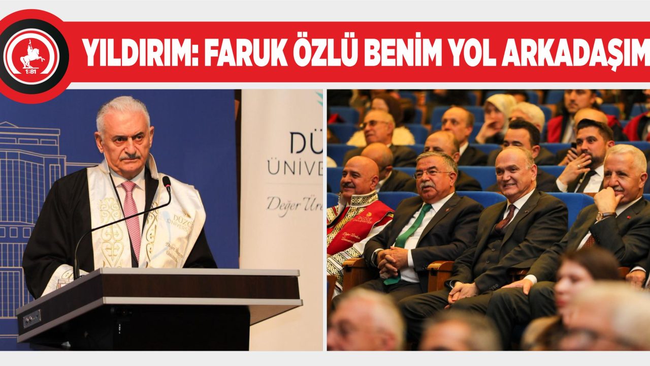 BİNALİ YILDIRIM VE İSMET YILMAZ DÜZCE’YE GELDİ