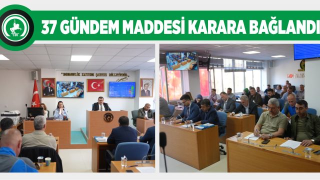DÜZCE BELEDİYE MECLİSİ MAYIS AYI OTURUMLARINI TAMAMLADI