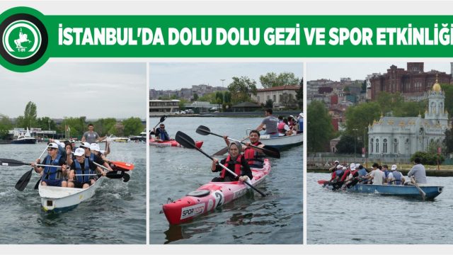 DÜZCELİ GENÇLER HALİÇ’TE KÜREK ÇEKTİ
