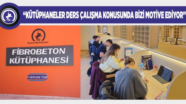 FİBROBETON KÜTÜPHANESİ, ÖĞRENCİLERİN YOĞUN İLGİSİNİ GÖRÜYOR