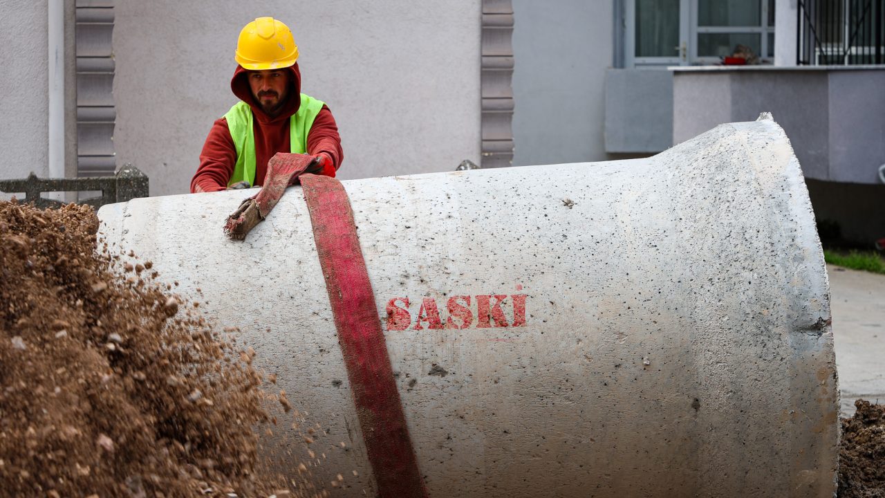 SASKİ, yeni ulaşım güzergahının altyapısını 5 kilometrelik hatla hazırladı