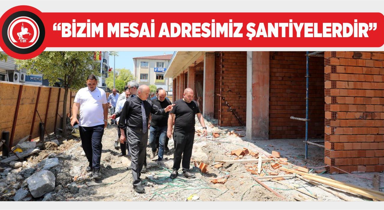 ŞEHİR MERKEZİNDE ÇALIŞMALAR EŞ ZAMANLI DEVAM EDİYOR