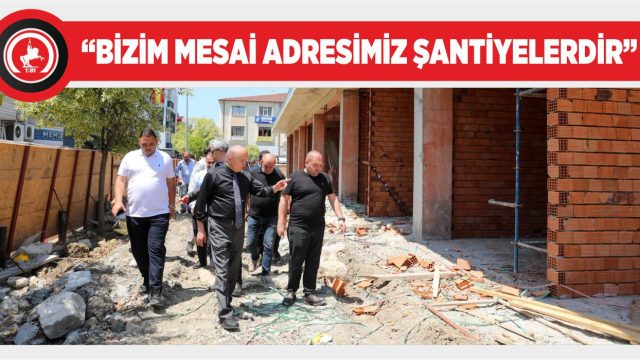 ŞEHİR MERKEZİNDE ÇALIŞMALAR EŞ ZAMANLI DEVAM EDİYOR