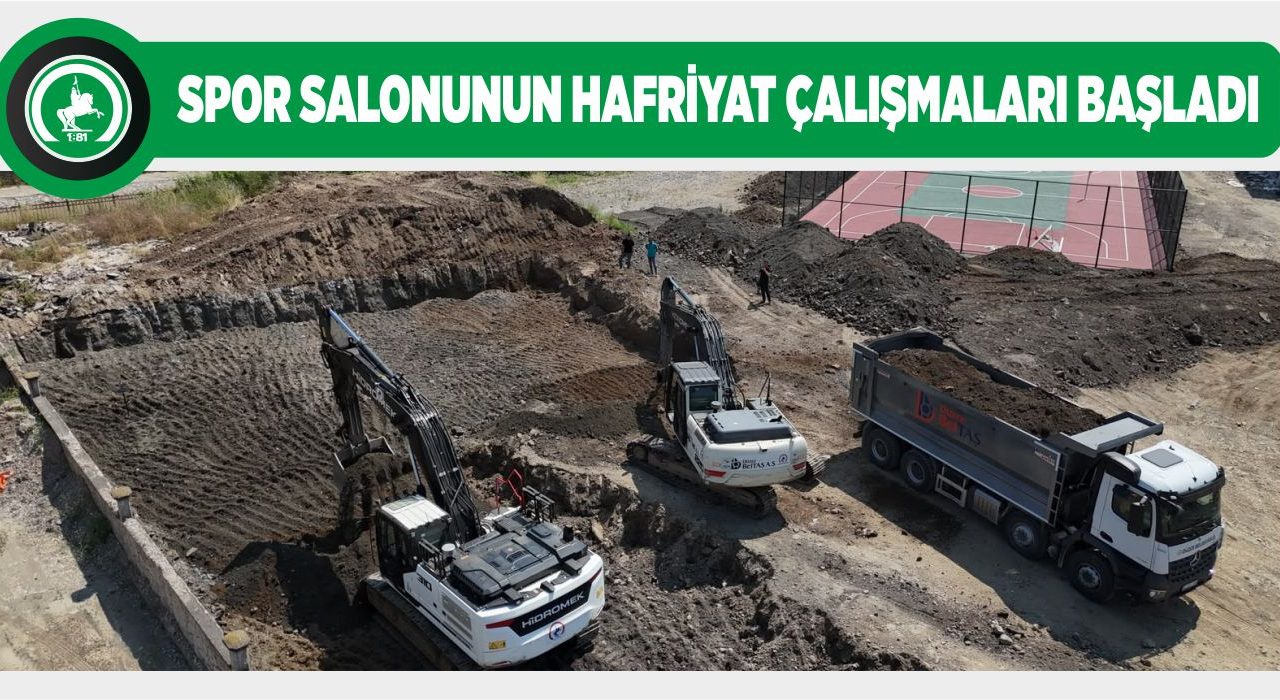 5+1 KAPALI SPOR SALONU İNŞAATI BAŞLADI