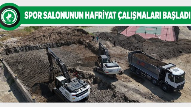 5+1 KAPALI SPOR SALONU İNŞAATI BAŞLADI