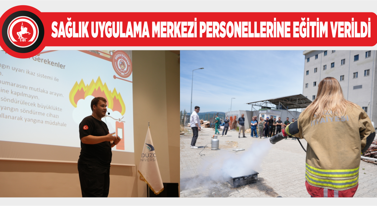 DÜZCE İTFAİYESİ’NDEN DÜ HASTANESİ’NDE YANGIN EĞİTİMİ