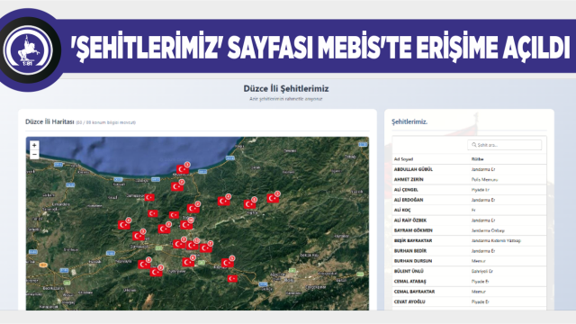 DÜZCE BELEDİYESİ’NDEN ŞEHİTLERİMİZE VEFA