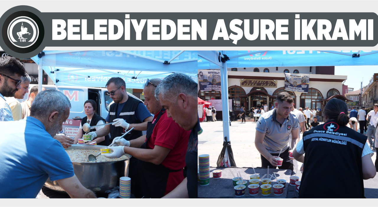 BELEDİYEDEN AŞURE İKRAMI