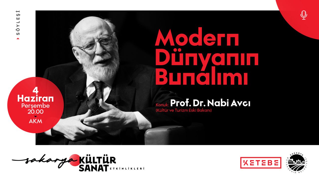 Prof. Dr. Nabi Avcı, AKM’de Sakaryalılarla buluşacak