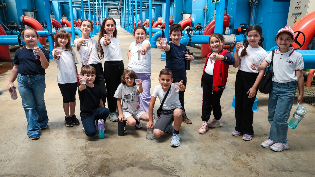 Minikler SASKİ’nin çevre dostu tesislerini keşfetti