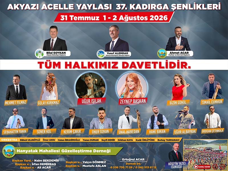Acelle Yaylası 37. kez şenlik coşkusuna ev sahipliği yapacak
