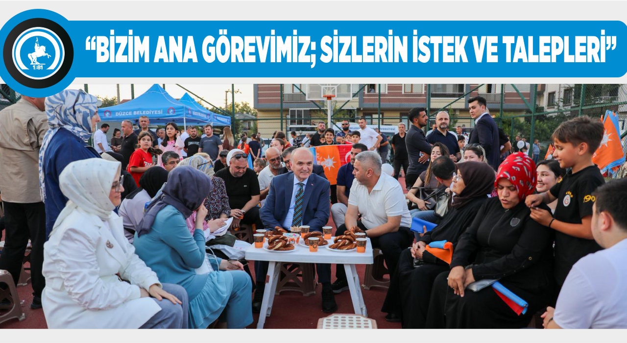 BAŞKAN ÖZLÜ KÖRPEŞLER MAHALLESİ SAKİNLERİYLE BULUŞTU