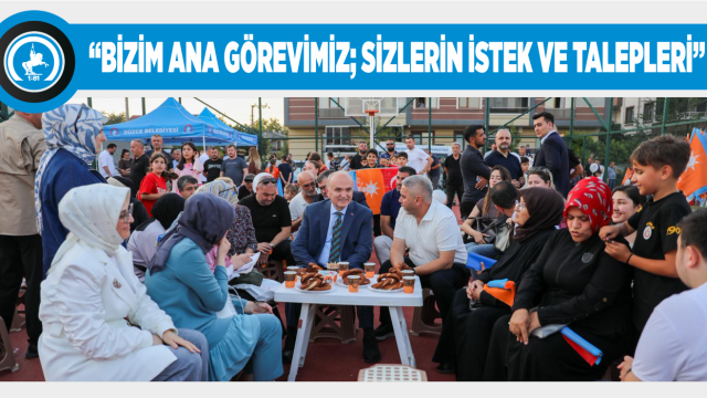 BAŞKAN ÖZLÜ KÖRPEŞLER MAHALLESİ SAKİNLERİYLE BULUŞTU