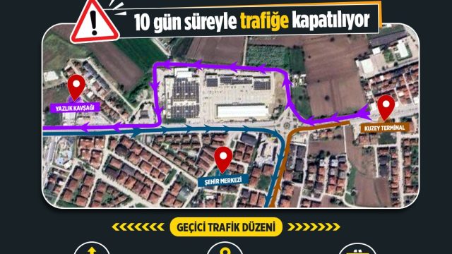 Sürücülere önemli uyarı: Eski Kipa Kavşağı 10 gün süreyle trafiğe kapatılıyor